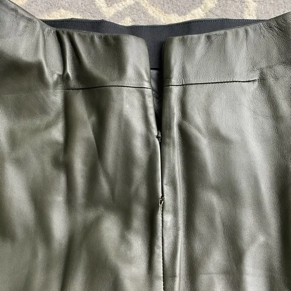 COS Dark Green Maxi Leather Skirt Size 34 - Picture 6 of 12